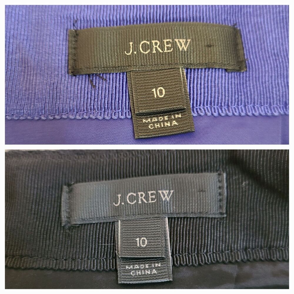 J. Crew Tweed Straight & Pencil Skirt Womens SZ 10 Lot of 2 Back Zipper Classic - Picture 5 of 8